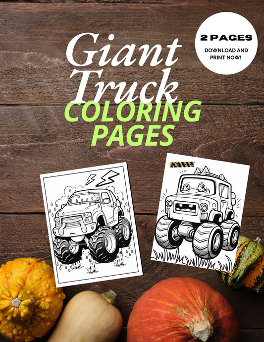 Giant Truck Coloring Pages