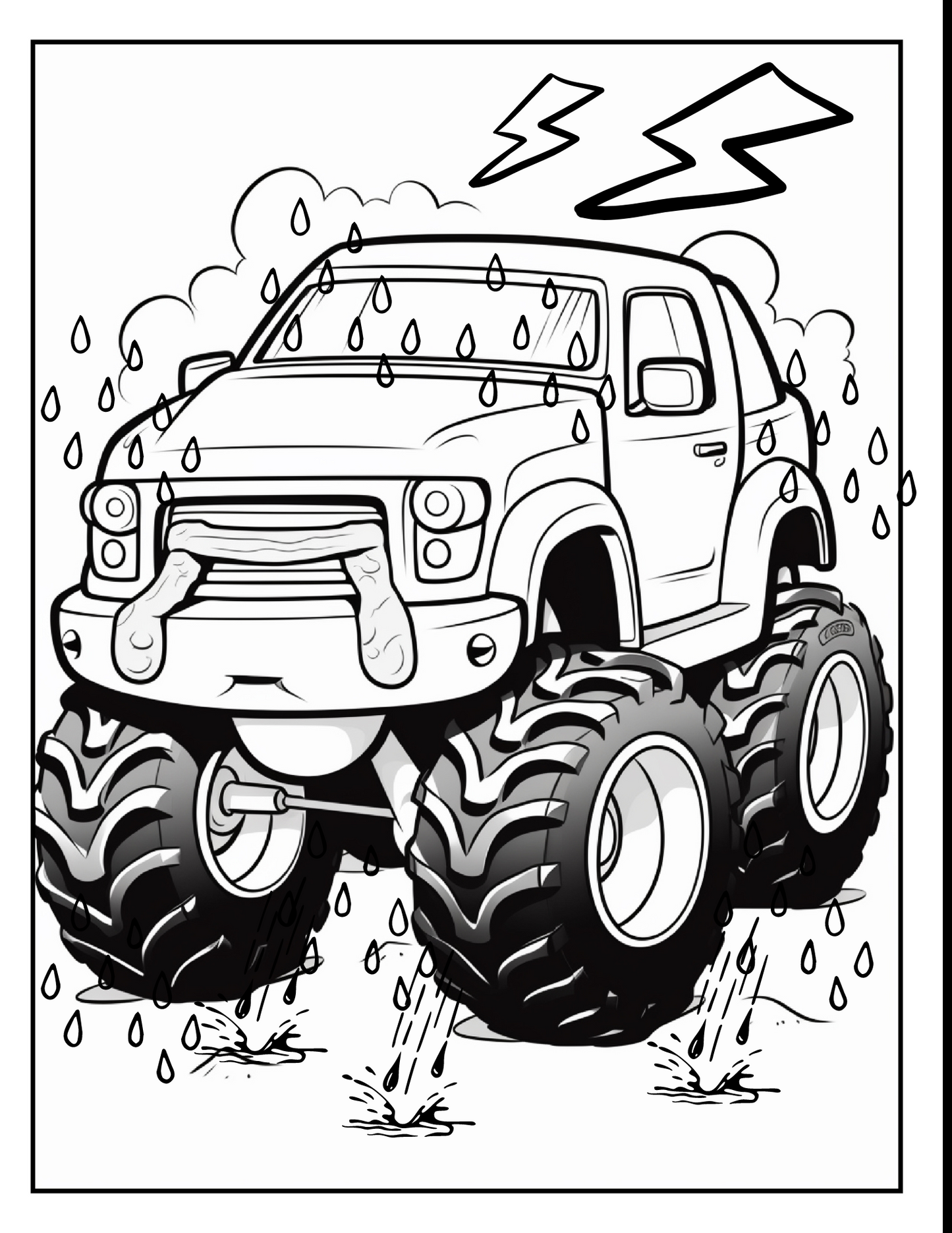 Giant Truck Coloring Pages