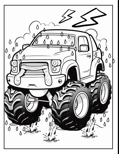 Giant Truck Coloring Pages