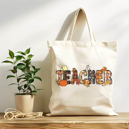 Fall Teacher Tote Bag