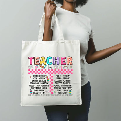 Teacher Tour Tote Bag