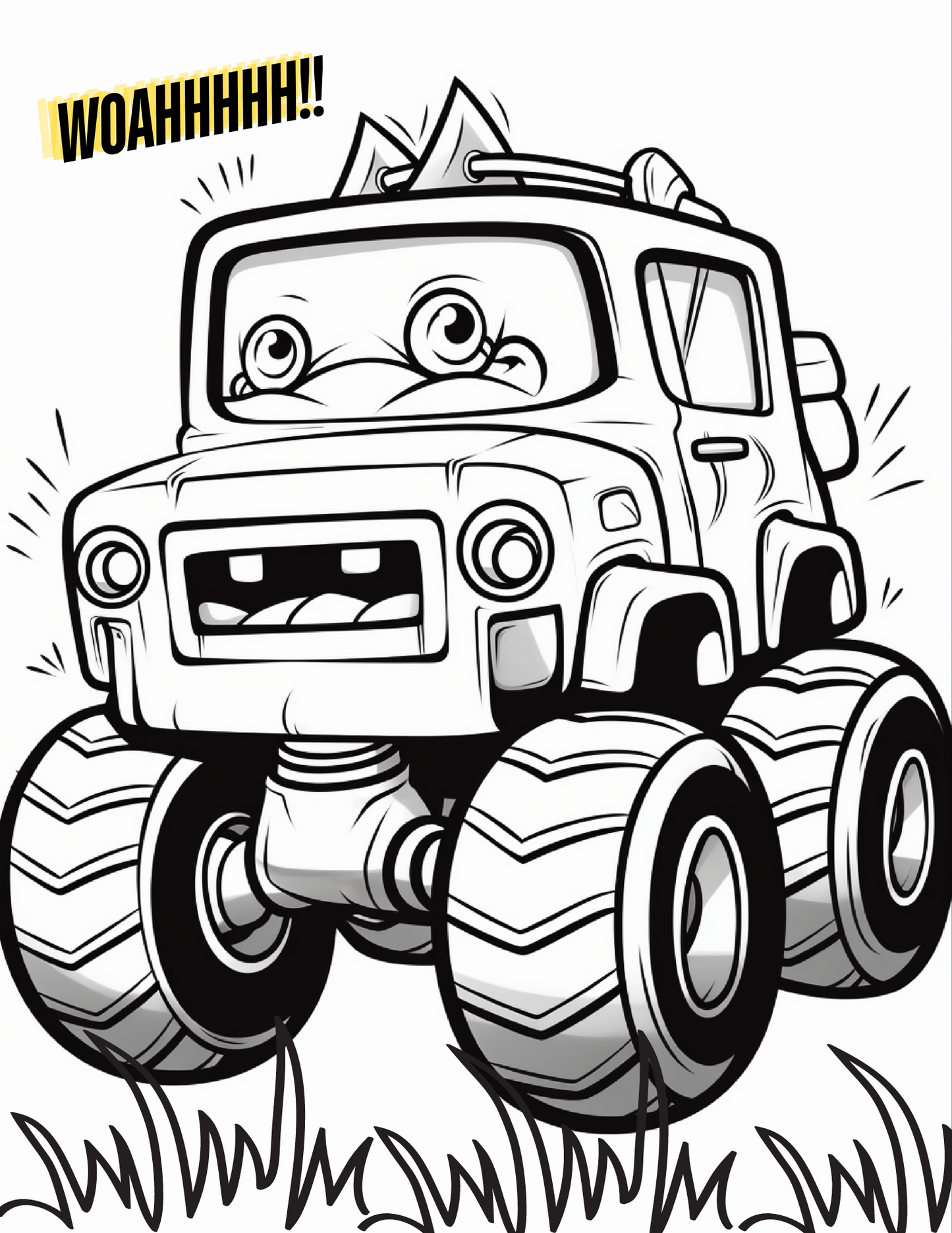 Giant Truck Coloring Pages